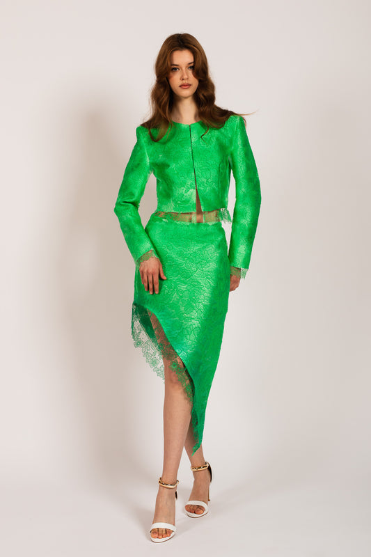 Green Fleur Sauvage Jacket