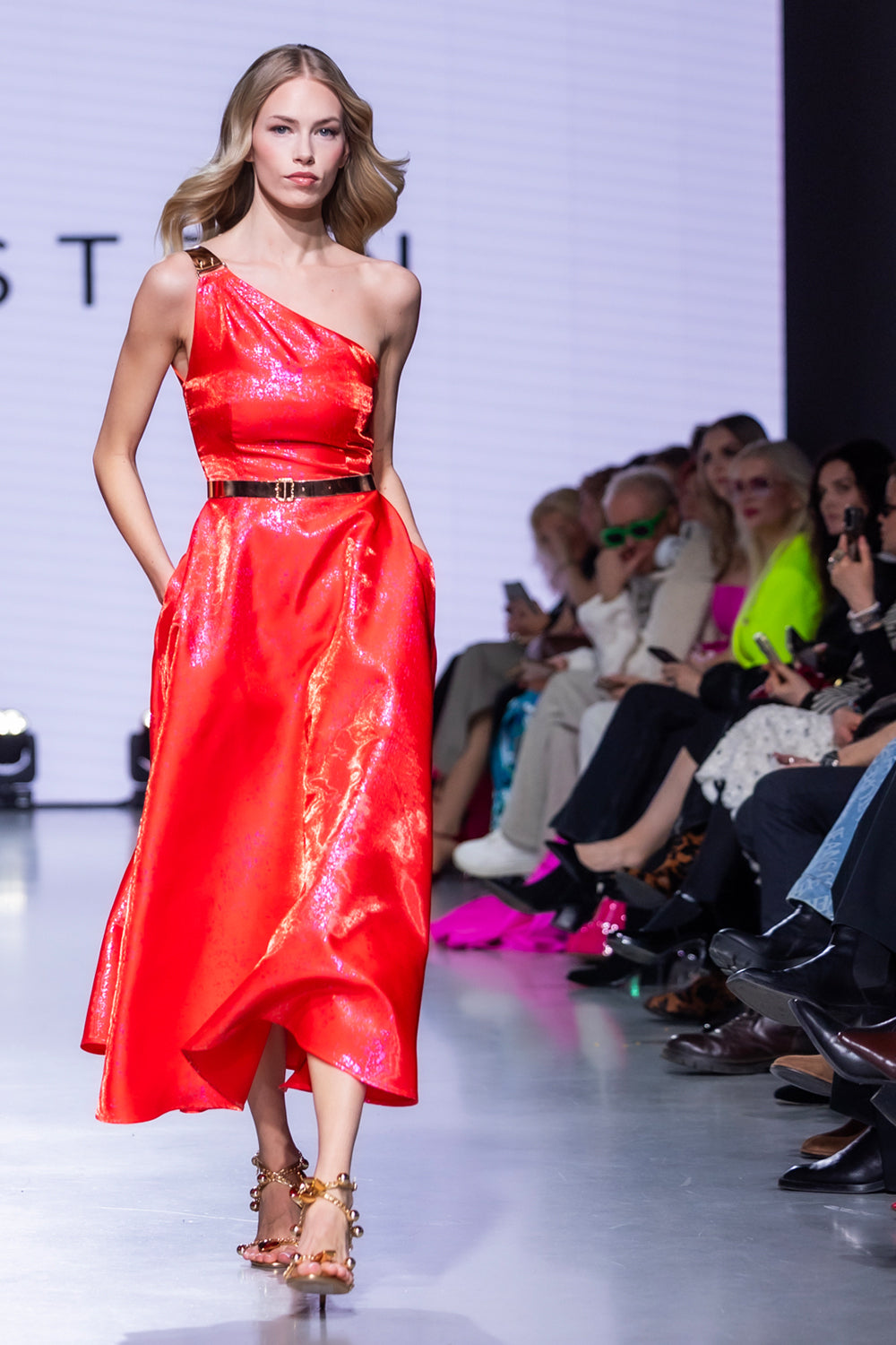 Orange Asymmetrical Dress