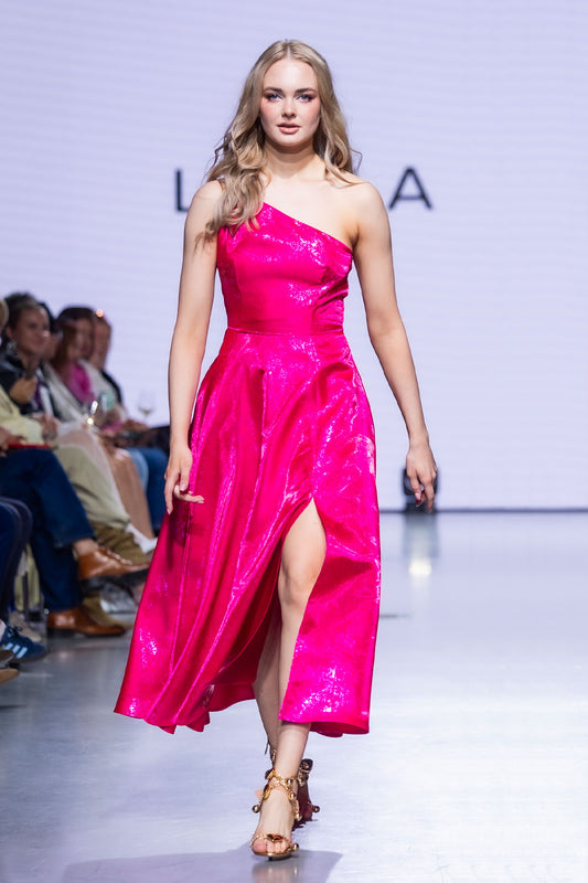 Pink Asymmetrical Dress