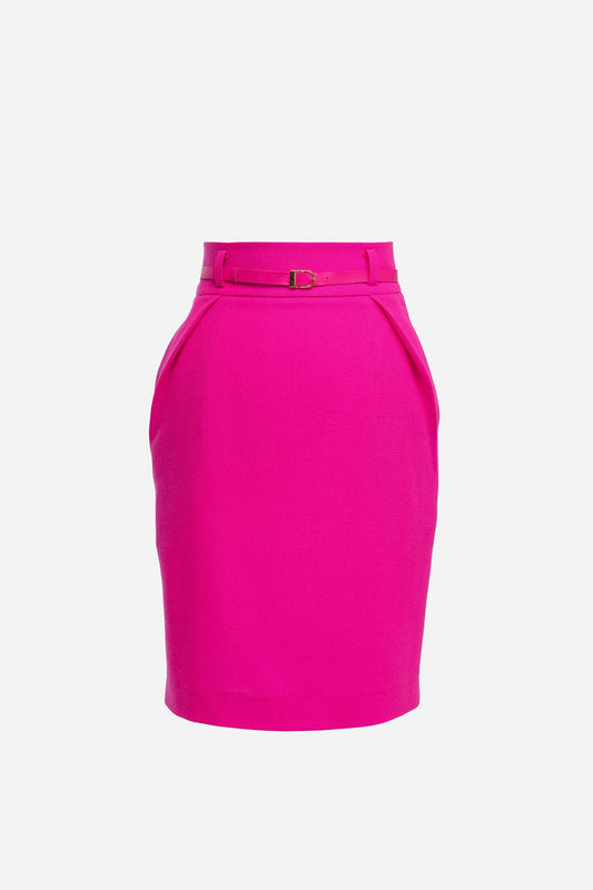 Pink Wool Skirt