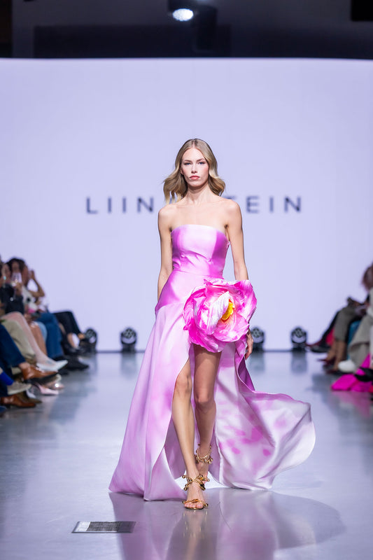 Pink Tropical Flower Dress