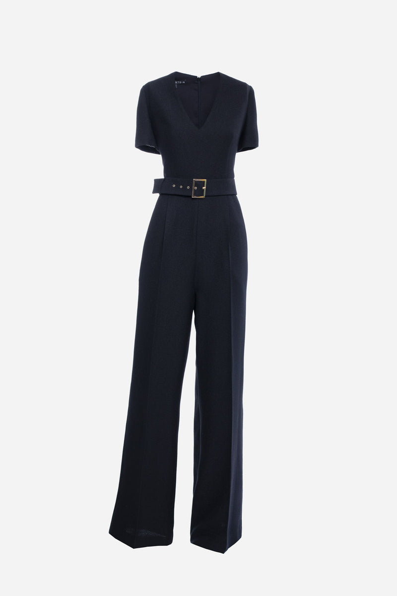 Black Wool Jumpsuit