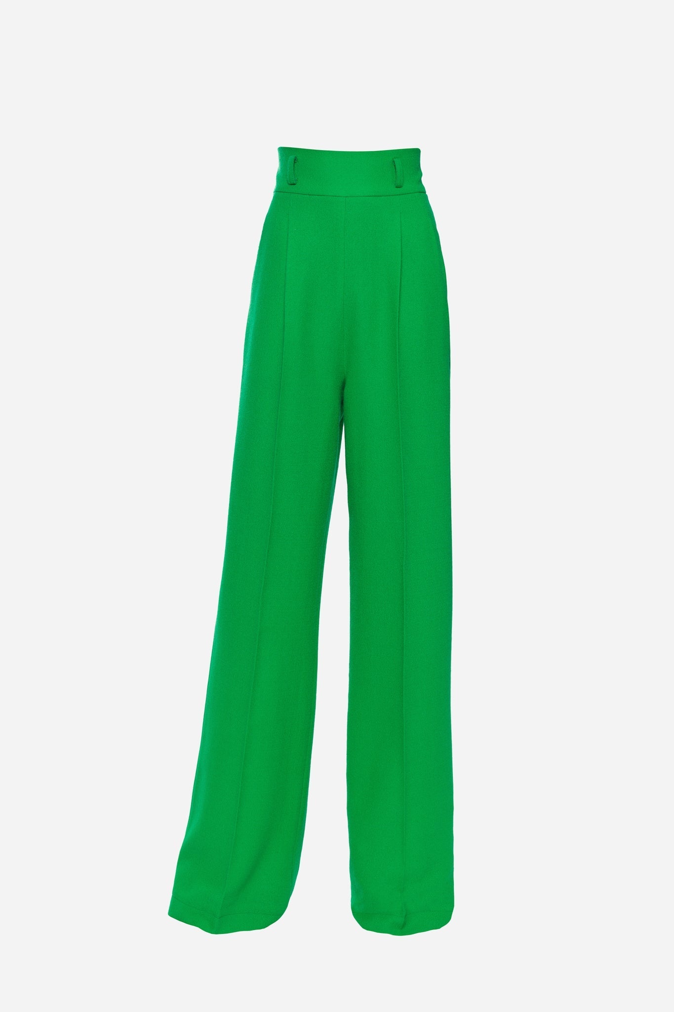 Green Wool Pants