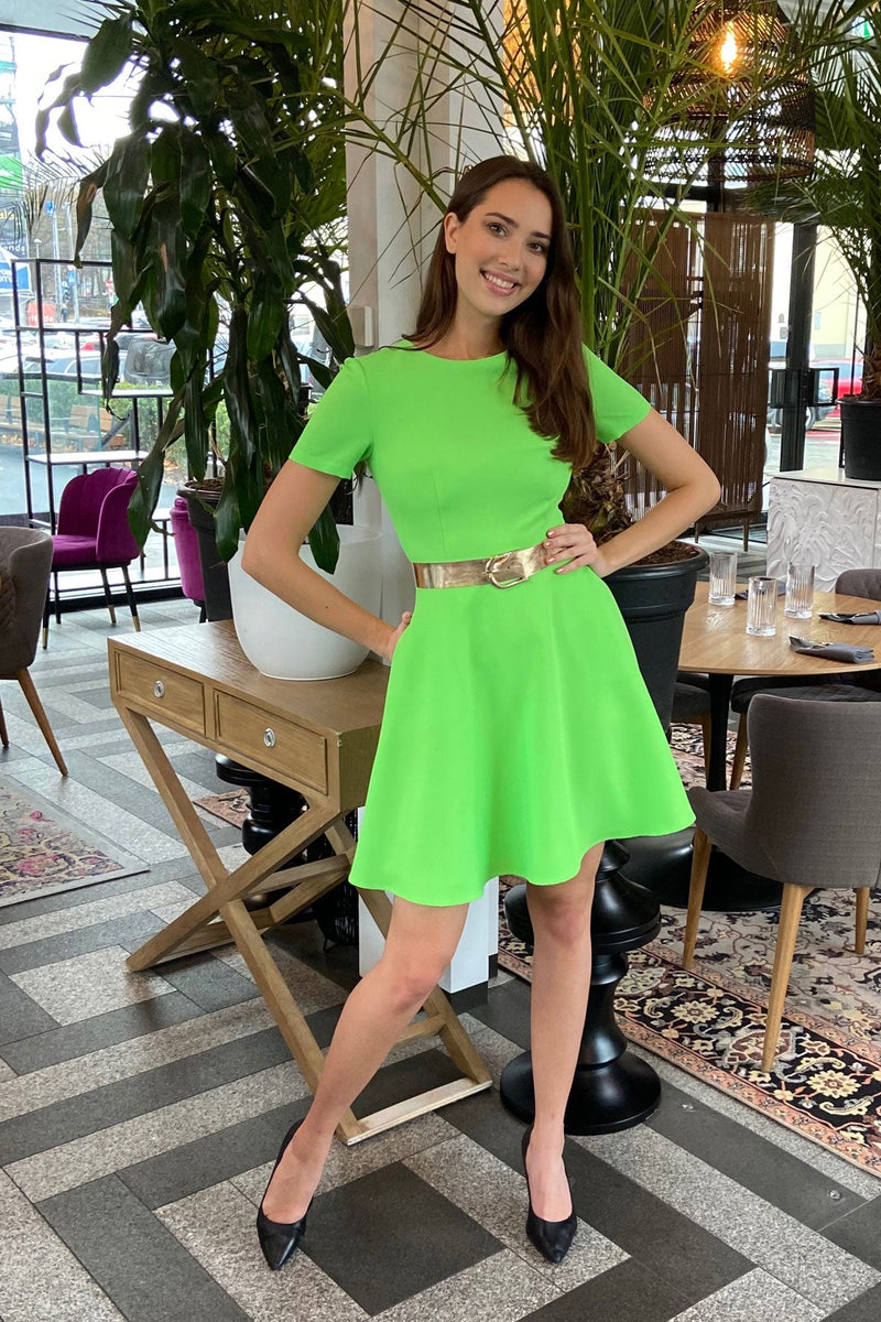 Green Fluo Everyday Dress